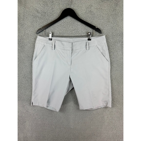 Adidas Climalite Womens Golf Shorts Size 14 Cream Chino